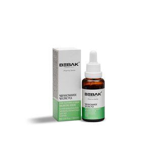 Звужувальна пори сироватка для обличчя з 5% ніацинаміду Bebak Pharma, 30 мл 241511 фото