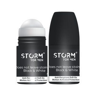 Чоловічий роликовий дезодорант-антиперспірант STORM Invisible Black, 50 мл 282626 фото